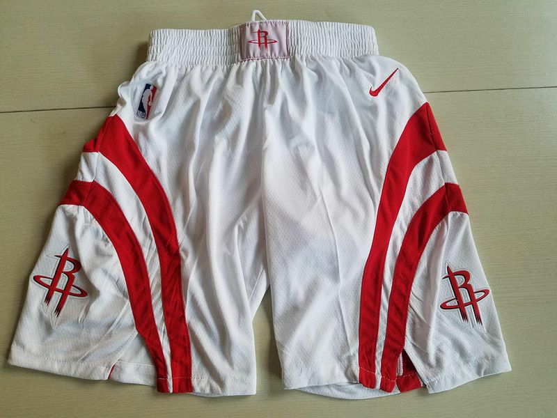 2018 Men NBA Nike Houston Rockets White shorts